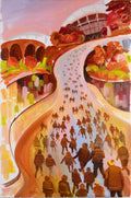 Adelaide Oval Study Original oil painting