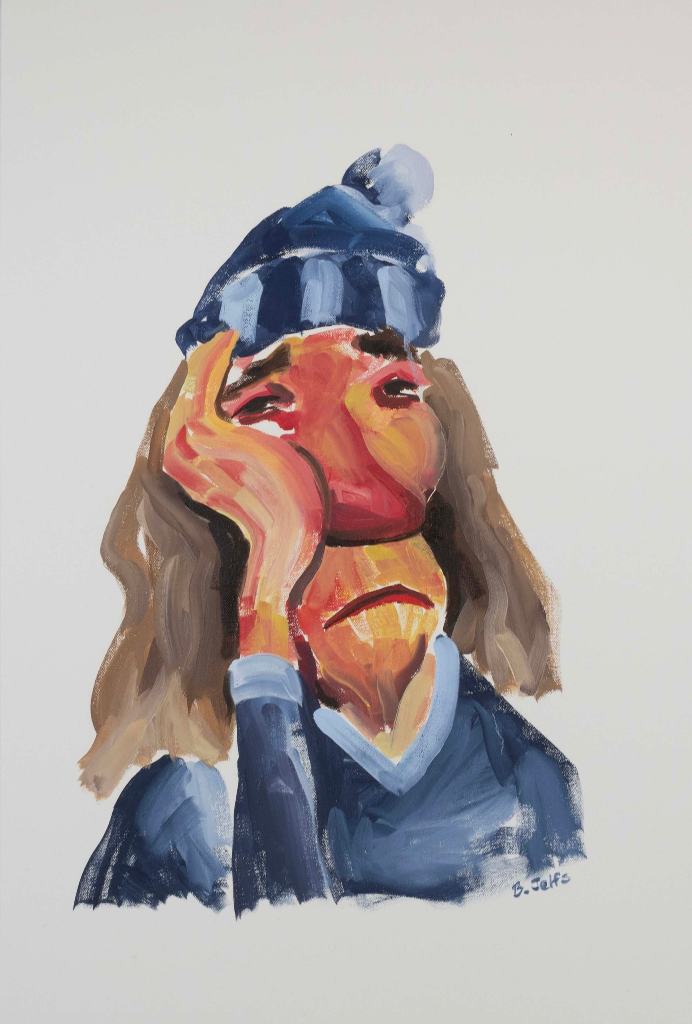 Barry, 'The Blues' (51x76cm) original oil painting