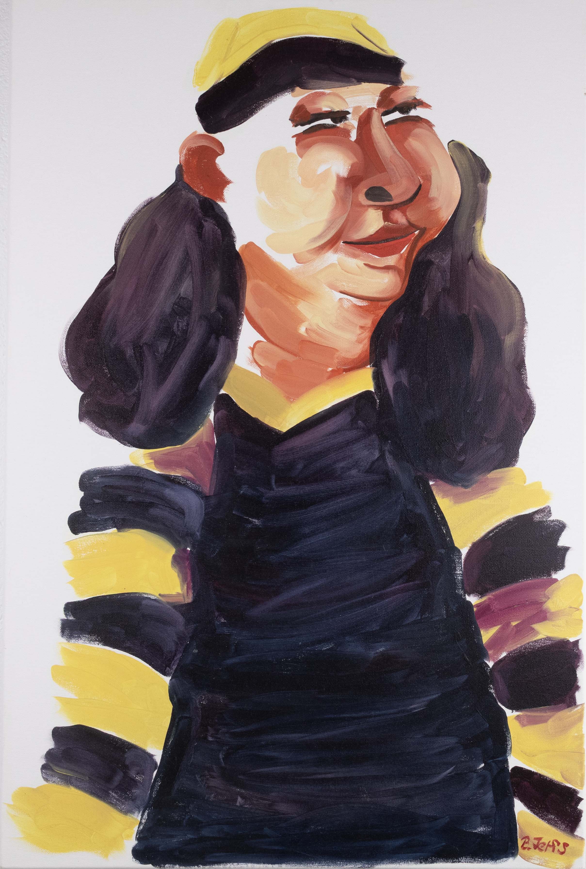 Deb, 'The Tigers' (51x76cm) original oil painting