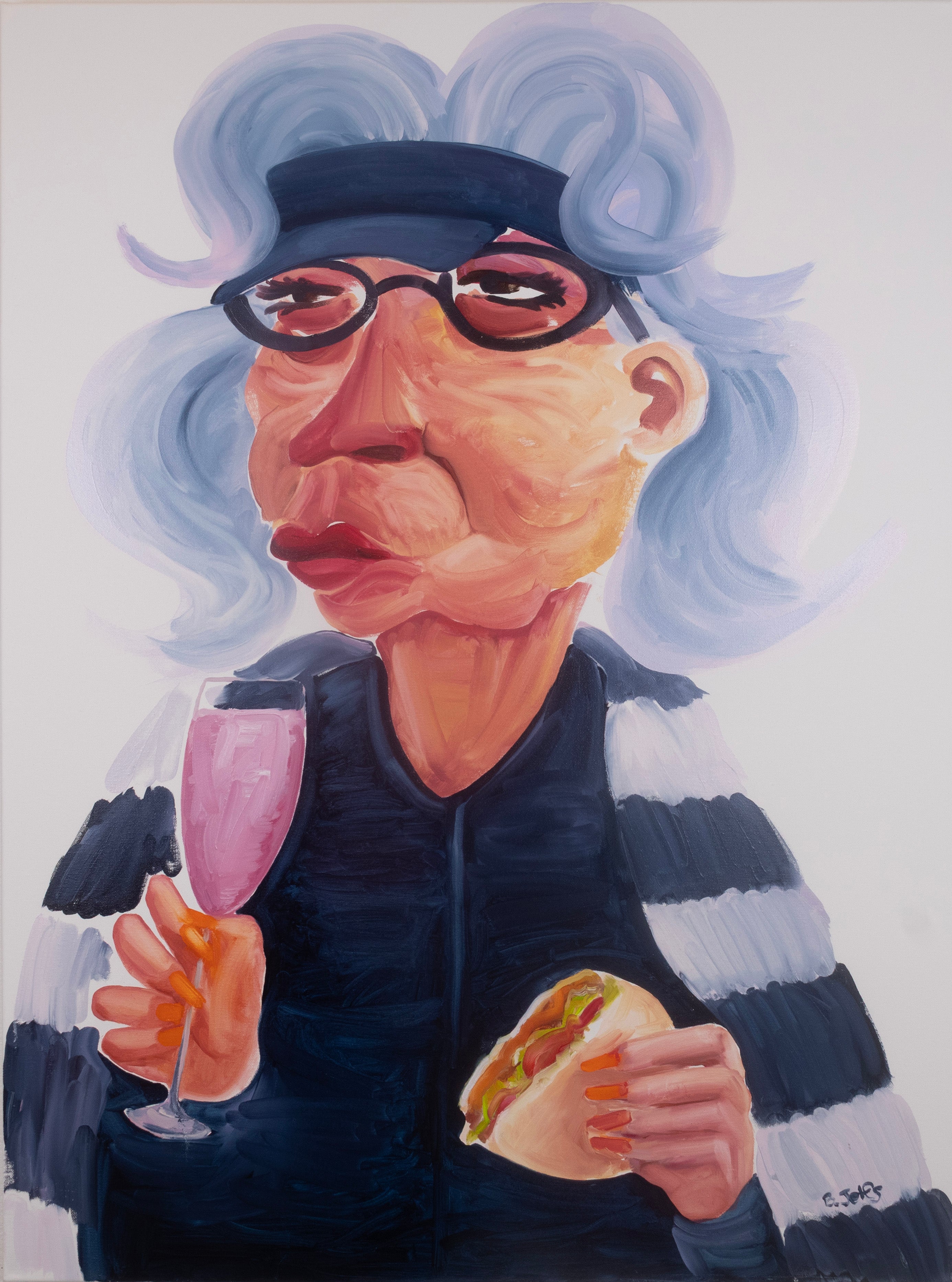 Jen, 'Carlton' original oil painting 750 x 1015 mm