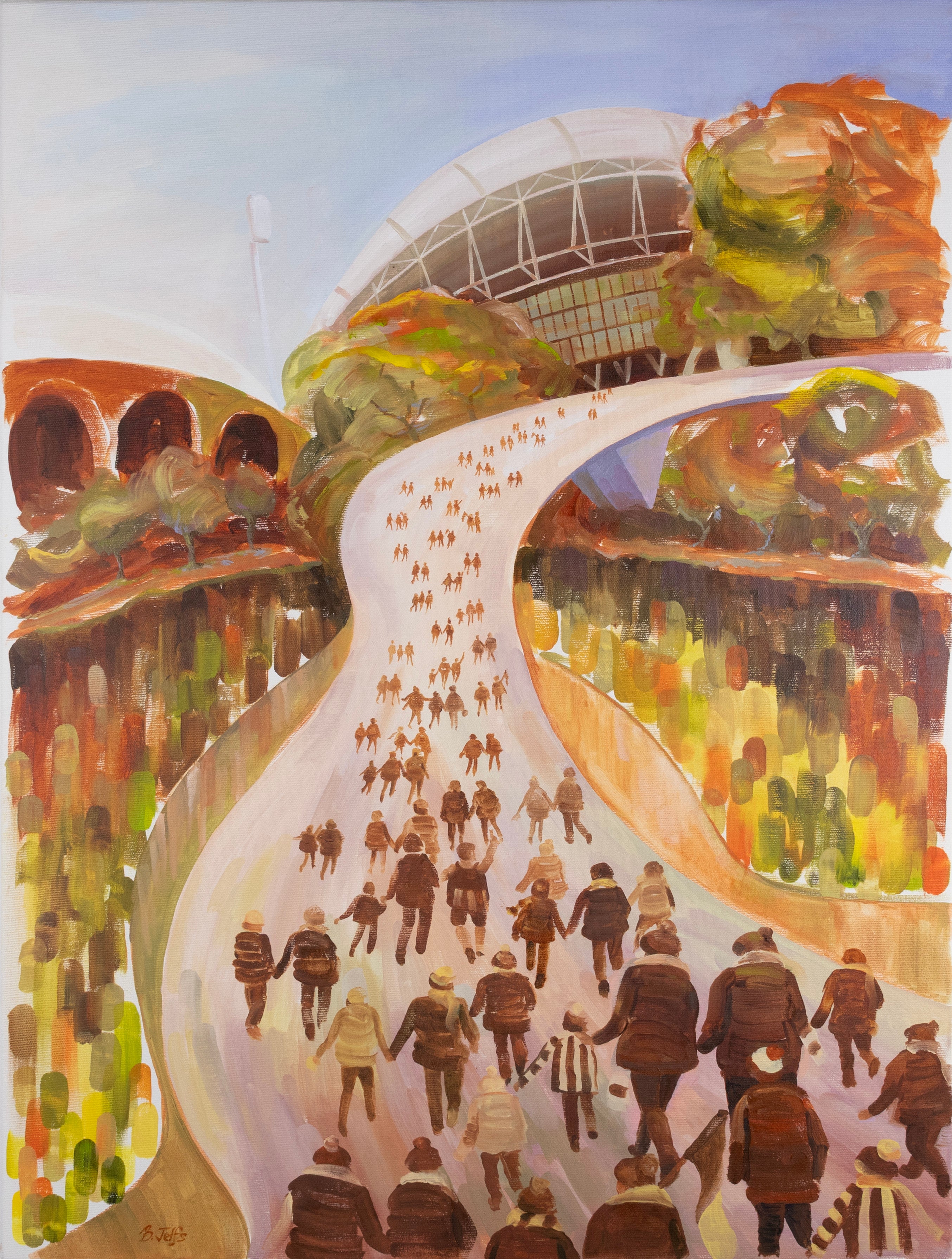 The Crossing (60x80cm) original oil painting